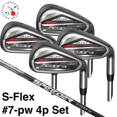COBRA DS-ADAPT MAX Iron Wedge #7-pw 4p Set S-Flex SPEEDER NX Graphite Shaft Men - Image 1 of 4