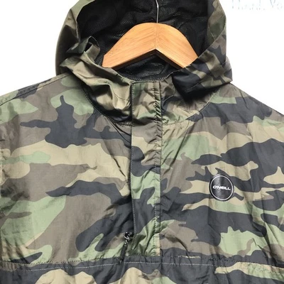 Jaqueta camuflada O’Neill Nomadic Hyperdry corta-vento pulôver crianças jovens GG - Imagem 1 de 4