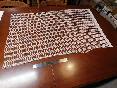 White lace sheer curtain - 74 cm x 123 cm (29 in x 48 in) - Image 1 of 2