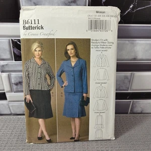 Butterick Schnittmuster UNCUT B6111 Damen Jacke & Rock Gr. XXL - 6X - Bild 1 von 6