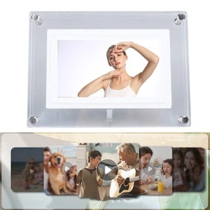 5 Inch Acrylic Digital Picture Frame Colorful LED Art Photo Frame Automatic DY9 - Picture 1 of 12