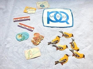 Lote de pegatinas de colección MSD pájaro de encendido por correo aéreo linda etiqueta de regalo ardilla - Imagen 1 de 9