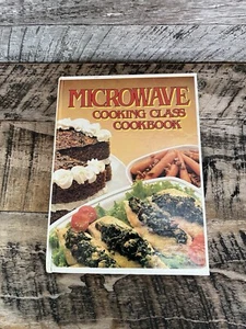 Microwave Cooking Class Cookbook 1990 Vintage Kitchen Decor - Picture 1 of 10