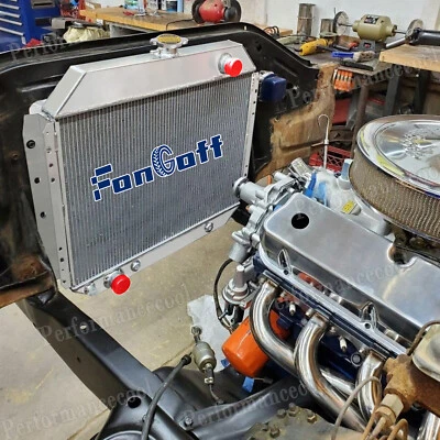 3 Row Aluminum Radiator For 1966-1979 Ford  F100 F150 F250 F350 78-79 Bronco 400 - Изображение 1 из 4