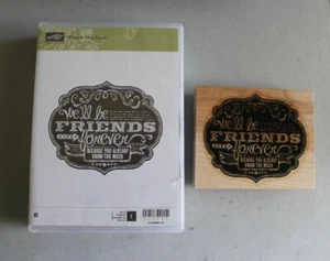 Stampin! Up! Friends Who Know Wood Mounted Stamp - Picture 1 of 2