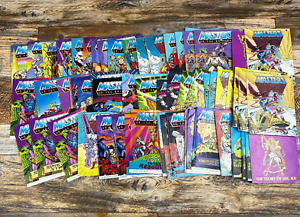 55 Vintage 1980’s He-Man Masters of the Universe MOTU Figure Mini Comic Book LOT