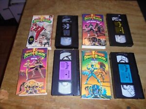 Lot of 4 Mighty Morphin Power Rangers VHS 1 2 3 4 play tested 1993 1994