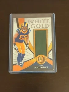 2019 Panini Gold Standard Weißgold/149 Ton Matthews #WG-5 LA Rams - Bild 1 von 2