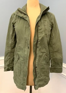 Abercrombie & Fitch Kids Jacket Girls L (14) Field Military Canvas Chore Coat - Picture 1 of 9