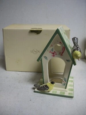 Suporte de vela Lenox Summer Greetings Bird House Tealight luminária - Imagem 1 de 4
