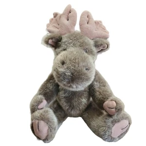 17" Boyds Collection Plush & Pellets Poseable Moose Stuffed Animal - Picture 1 of 4