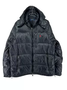 POLO RALPH LAUREN cappotto giacca piumino con cappuccio uomo taglia XL - Foto 1 di 12