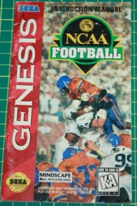 Sega Genesis Manual: NCAA Football - Picture 1 of 2