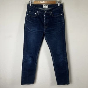 Acne Studios Jeans Town STR Raw Denim Faded Distressed Men's Size 30 x 25.5 - Picture 1 of 11