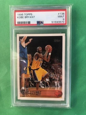Topps Basketball #138 Kobe Bryant Rookie Lakers 1996 como nuevo PSA 9 Foto 1 de 2