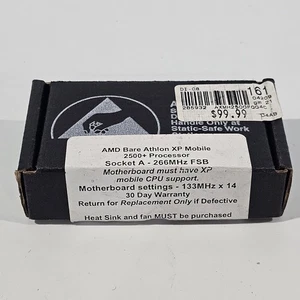 AMD Bare Athlon XP Mobile 2500+ CPU ATHLON PROCESSOR 1.3GHZ Socket A 266MHz FSB - Picture 1 of 3