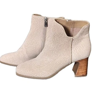 NYDJ Cassey Wildleder Bootie Damen 7M Feder Schlangenmuster Stiefeletten - Bild 1 von 7