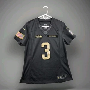 Seattle Seahawks Jersey Womens Medium Nike Salute to Service NFL Russell Wilson - Picture 1 of 19