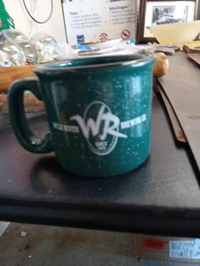 Vantage Oregon Wild river Brewery coffee mug 4 x 4 rowned. Green. Speckled. - Picture 1 of 6