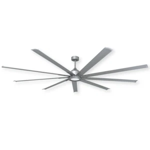 Troposair Liberator smart fan 96" Brushed Nickel Wi-fi enabled 9 aluminum blades - Picture 1 of 1