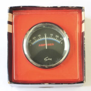 SUN Blue Line 2 5/8" 1970's USA AMPERES Gauge AMP-45B NOS NEW in original Box. - Bild 1 von 6
