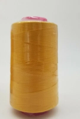 1 Big Spool Mustard Sewing Thread 6000 YARDS Cone Multi Purpose T27 S2 Quality - Image 1 of 3