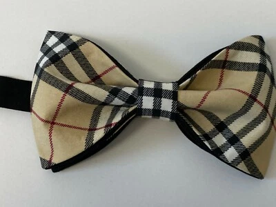 Pajarita a Cuadros Nova Personalizada Estilo Vintage Años 70 Mariposa Boda Baile de graduación Foto 1 de 4