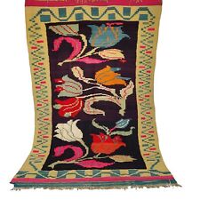 Moroccan Handmade Vintage Rug Kilim Area Carpet Wool Tribal Azilal Rug Berber