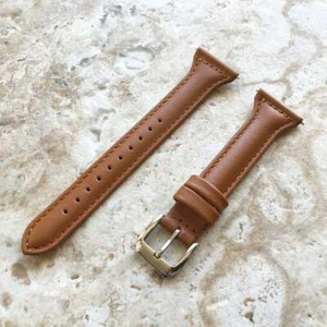 Brown Slim Elegant Leather Band Strap for Samsung Galaxy Watch 3 41mm Case - B20 - Picture 1 of 6