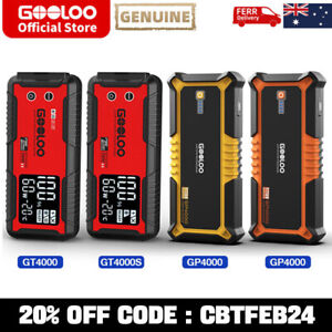 GOOLOO Portable Car Jump Starter 2000A/3000A/4000A Battery Lithium Jump Pack 12V