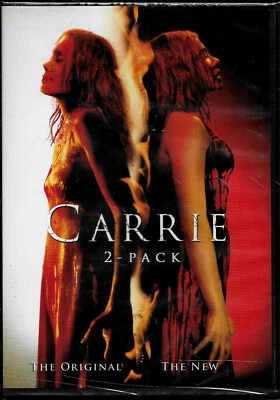 CARRIE (1976) Sissy Spacek + CARRIE (2013) Chloe Grace Moretz - NEW 2 Pack DVD! - Image 1 of 2