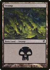 Swamp (#241) - Foil Scars of Mirrodin MP MTG