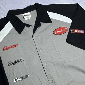 Vintage Y2K Chase NASCAR Dale Earnhardt The Intimidator Button Up Shirt Size XL - Picture 1 of 13