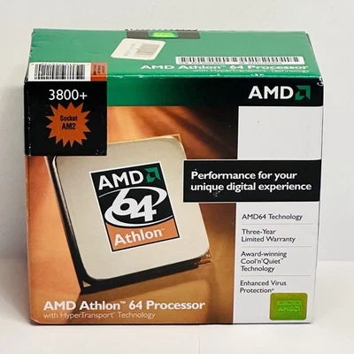 Procesador AMD Athlon 64 3800+ Socket AM2 OPN: ADA3800CNBOX Nuevo Precintado Foto 1 de 4