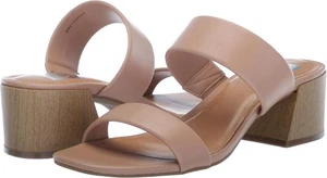 Dolce Vita Sharona Damen Sandalen mit zwei Riemchen und Blockabsatz (schwarz/cafe) NEU - Bild 1 von 13