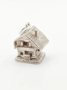 Vintage 925 Sterling Silber Swiss Lodge Charm Anhänger  - Bild 1 von 3