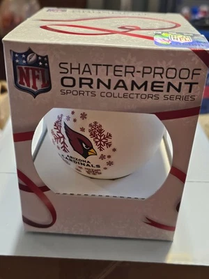 ADORNO DE FÚTBOL AMERICANO DE LA NFL A PRUEBA DE ROTURAS DE LOS CARDENALES DE Arizona vacaciones de navidad Foto 1 de 4