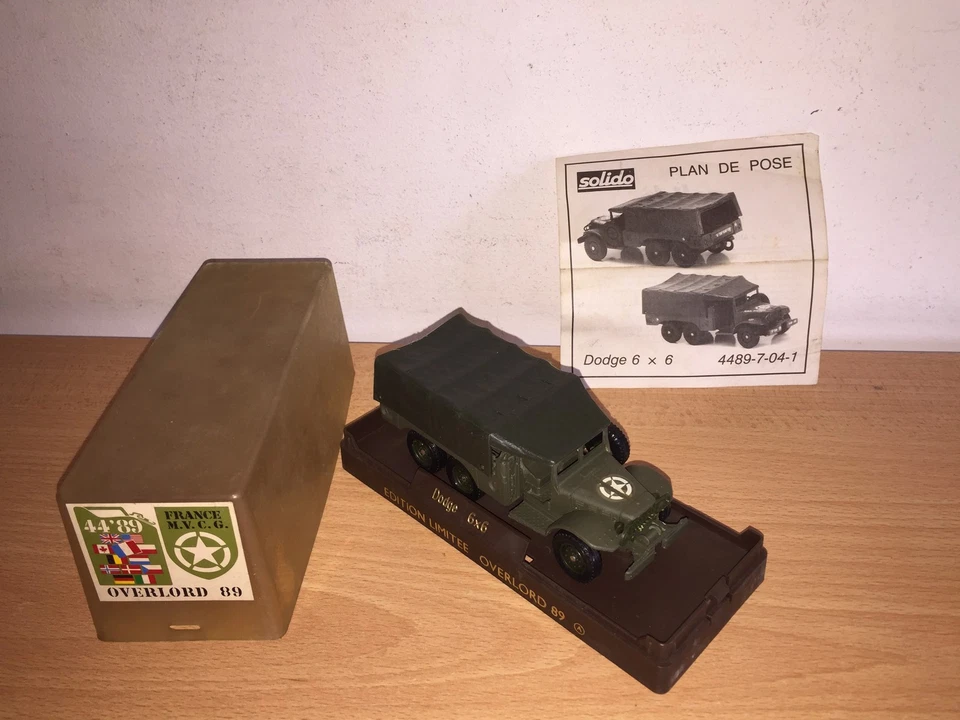 Solido Militar DODGE 6x6 OVERLORD 89 Francia M.V.C.G. Sin usar, en caja Vintage169 Foto 1 de 4