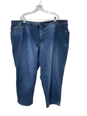 Pantalones de mezclilla LA Blues para mujer talla 30 W azul elástico mezcla de algodón pierna cónica Foto 1 de 4