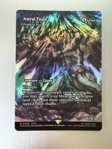 Astral Titan - 48 - Magic: Final Fantasy MTG - Borderless - FOIL - Showcase - Picture 1 of 2