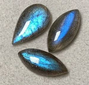 AAAAA Labradorite blu naturale a forma di marchesa e pera sciolta 8x18-10x17,5 mm - Foto 1 di 16