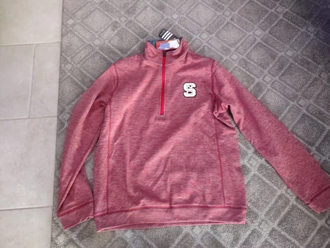 Men's Adidas NC State Wolfpack Half Zip Up Sweatshirt Size  Medium MSRP $70 Cover