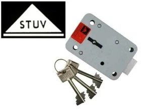 STUV Safe Lock Cablox VDS Double Bitted High Security 3 x 60mm Keys  - Picture 1 of 6