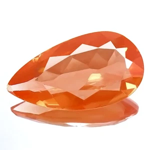 NATURAL ANDESINE 4.64ct FANTASTIC LABRADORITE DOUBLE TONE GREEN/RED FLASH PEAR! - Picture 1 of 7