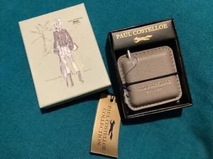 BNIB New Paul Costelloe Pewter Grey Leather Handbag Tape Measure - Retractable - Picture 1 of 4