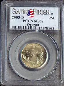 2005-D Oregon State Quarter Satin PCGS MS68 Quality - Picture 1 of 2