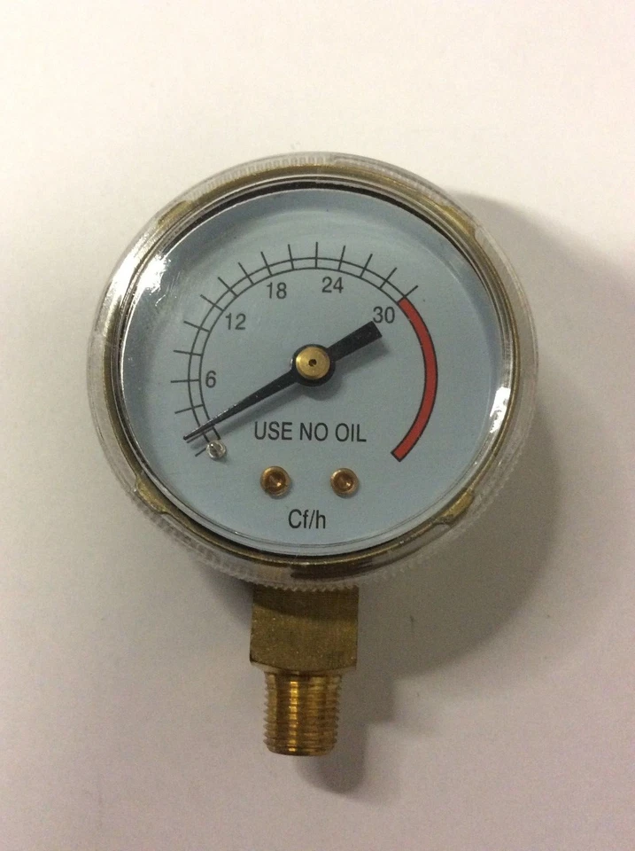 2" x 30 CFH Welding Regulator Repair Replacement Gauge 1/8 NPT Argon, R-CFH - Image 1 of 1