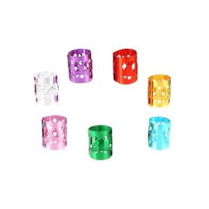 70 Pcs/10 Hair Ring Hairband Clip Set Dreadlocks Braiding Beads Rings - Zdjęcie 1 z 12