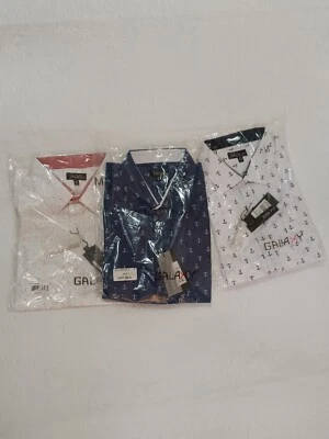 3 Galaxy by Harvic Long Sleeve Button Up Shirt Size M Blue White & Multi Mens - Image 1 of 4