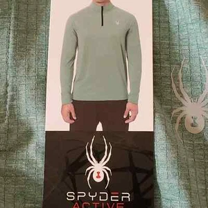 Spyder Active Men's PROWEB 4 Way Stretch 1/4 Zip Pullover - Picture 1 of 29